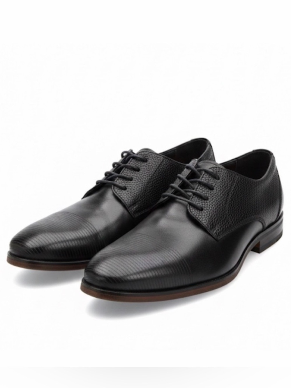Rieker Black Leather Dress Formalwear Workwear Lace Up Shoes Euro Size 42 US 9